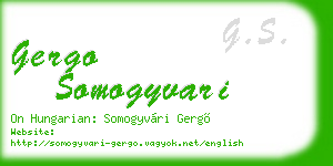 gergo somogyvari business card